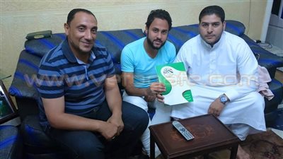 بالصور.. «الحمام» يتعاقد مع ثنائي «المصري وكوم حمادة» لمدة موسمين