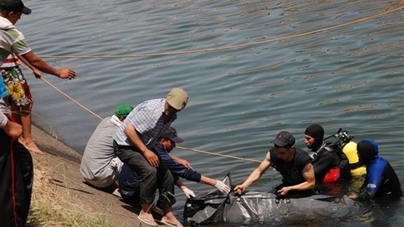 انتشال جثة شاب غرق