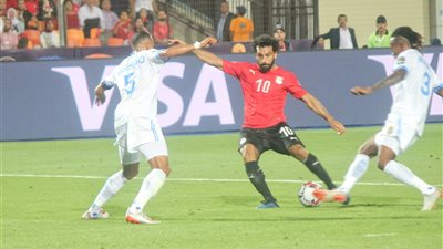 محمد صلاح يضيف الهدف الثاني للفراعنة في شباك الكونغو