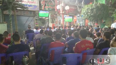 بالصور.. ازدحام مقاهي عين شمس لتشجيع المنتخب أمام تونس