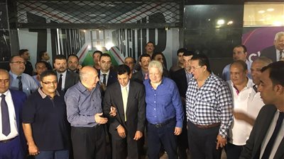 صور تذكارية تجمع مجلس إدارة الزمالك مع وزير الرياضة الجديد