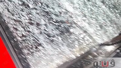 أول صور من موقع حادث محاولة اغتيال رئيس مباحث شربين