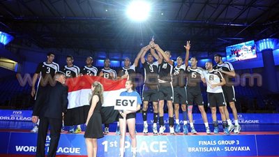 بالصور.. مراسم تتويج منتخب «الطائرة» بطلًا للدوري العالمي