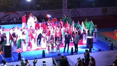 وزير الرياضة ورئيس الاتحاد الدولي يفتتحان البطولة العربية للكاراتيه