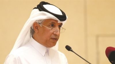 وزير الشئون الخارجية القطري يغادر مطار القاهرة إلى الكويت
