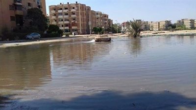 «دار الضيافة» بالمجاورة 31 بالعاشر من رمضان يغرق بالصرف الصحي