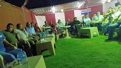 حماة الوطن بالخانكة يشارك في مشروع الصرف الصحى والتشجير