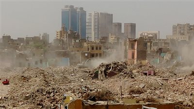 بدء إخلاء وهدم العقارات المطلة على كورنيش النيل بماسبيرو