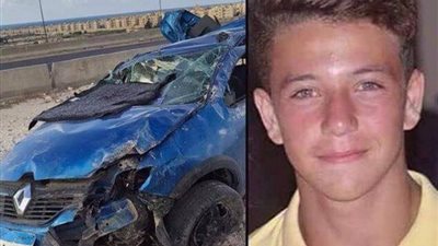 أول صور لحادث لاعب الأهلي المتوفى بطريق الساحل الشمالي