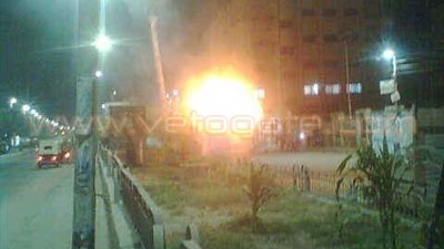 حريق في كشك بجوار مجلس مدينة «الحسينية» بالشرقية