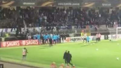 بالفيديو.. اشتباكات بين جماهير مارسيليا واللاعب باتريس إيفرا