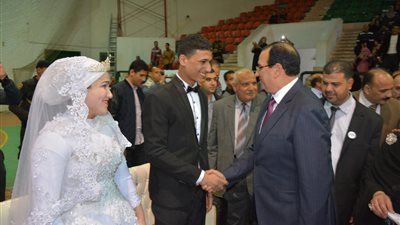 زفاف جماعي لـ 13 عروسا من الأيتام في الدقهلية (صور)