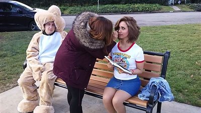 رنا سماحة في كواليس تصوير «بينا خير» بكاليفورنيا (صور)