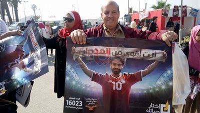 بوسترات محمد صلاح في معرض الكتاب بحملة مكافحة المخدرات (صور)