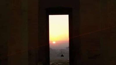 تعامد الشمس على معابد جنوب الصعيد في موسم الانتقال الصيفي