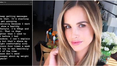 انتقادات لعارضة الأزياء فوج ويليامز بسبب وزنها