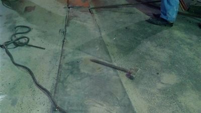 إصلاح الفواصل المعدنية لكوبري الجيزة المعدني (صور)