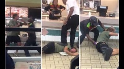 شاهد.. موظفة «برجر كينج» تصعق زبونا بالكهرباء ردا على إهانة زملائها