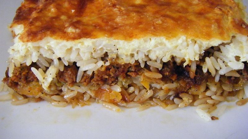 طاجن الأرز بالبشاميل