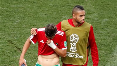 بكاء لاعبي المغرب بعد الخسارة من البرتغال (صور)