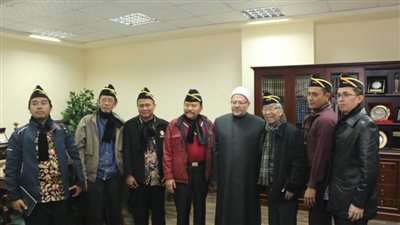 مفتي الجمهورية يستقبل وفدا من الباحثين الإندونيسيين المتدربين في 