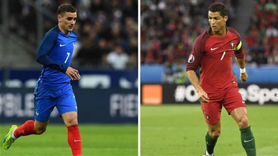 صراع الكرة الذهبية بين رونالدو وجريزمان في نهائي اليورو