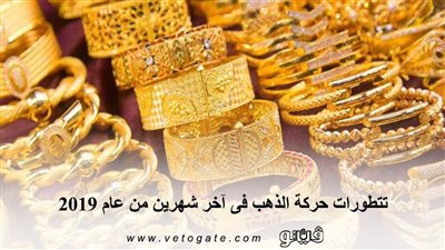 تطورات حركة الذهب في آخر شهرين من عام 2019
