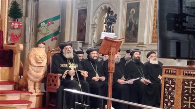 البابا تواضروس الثاني يترأس قداس رأس السنة بالإسكندرية | صور