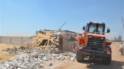 حملة لإزالة التعديات بـ«القصاصين الجديدة» في الإسماعيلية