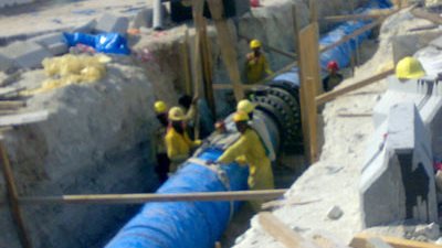 انتظام ضخ مياه الشرب إلى مدينة العريش