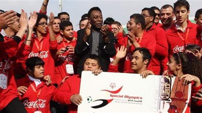 لاعبو الأولمبياد الخاص يهنئون 