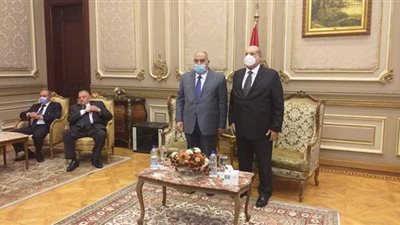 رئيس مجلس الشيوخ يستقبل وفدا من المحكمة الدستورية العليا | فيديو