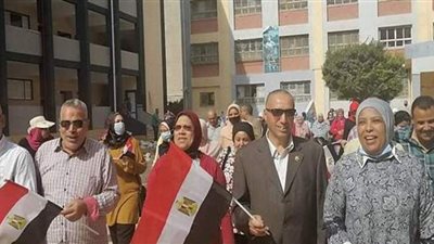 مسيرة لإدارة العجمي للحث على التصويت في انتخابات النواب |صور