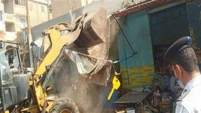 حملة مكبرة بحى ثان في الإسماعيلية لإزالة الإشغالات والتعديات