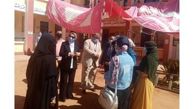 نائب محافظ الوادى الجديد تتفقد لجان الانتخابات بمركز بلاط