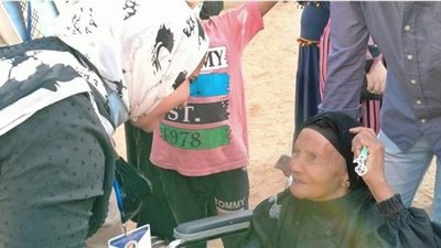 إقبال كبار السن وذوي الإعاقة  على انتخابات النواب في منشأة القناطر |صور