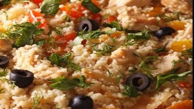 طريقة عمل سلطة الدجاج بالكسكسى