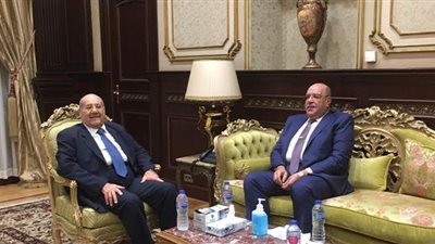 عبد الوهاب عبد الرازق يستقبل رئيس الجهاز المركزي للمحاسبات