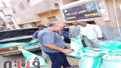 ضبط طن ونصف الطن  أعلاف حيوانية مغشوشة  داخل مصنع غير مرخص بالسنطة