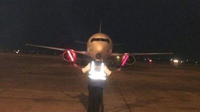 مطار سوهاج يستقبل أولى رحلات الخطوط  الأردنية قادمة من عمان