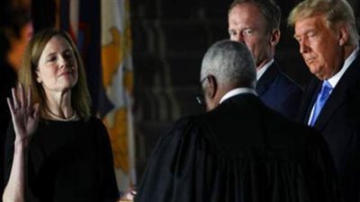 أول تعليق من ترامب على تعيين باريت بالمحكمة العليا.. والقاضية: سأمارس مهامي بمعزل عن توجهاتي