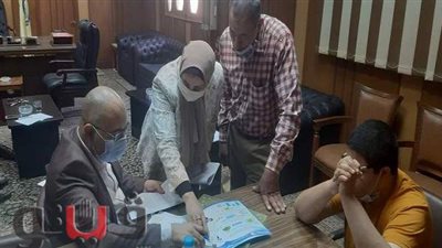 رئيس جامعة بنى سويف يتابع لجنة اختيار طلاب ذوى الاحتياجات الخاصة بالكليات