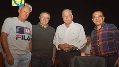 فوده يلتقى أسطورة التنس العالمي بيورن بورج بشرم الشيخ