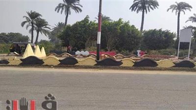 تجميل  مدخل قرية الناصرية بالعياط |صور