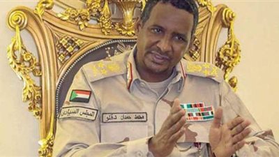 حميدتي: 90% من السودانيين يؤيدون تطبيع العلاقات مع إسرائيل.. وسلاح 