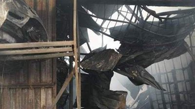 مشاهد من حريق مخزن قطع غيار بمحور صفط اللبن | فيديو