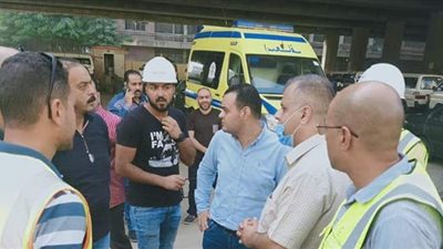 رئيس حي مدينة الجيزة يتابع أعمال توسعات الطريق الدائري أسفل المنيب | صور