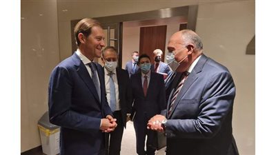 سامح شكري يلتقي وزير الصناعة والتجارة الروسي في موسكو