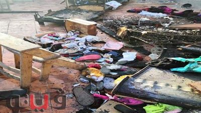 السرقة وراء إشعال النيران بمحتويات منزل في الغربية | صور