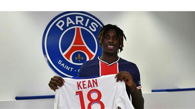 بعد إحرازه هدفي الفوز لباريس سان جيرمان.. مويس كين يكسر رقم ديل بييرو